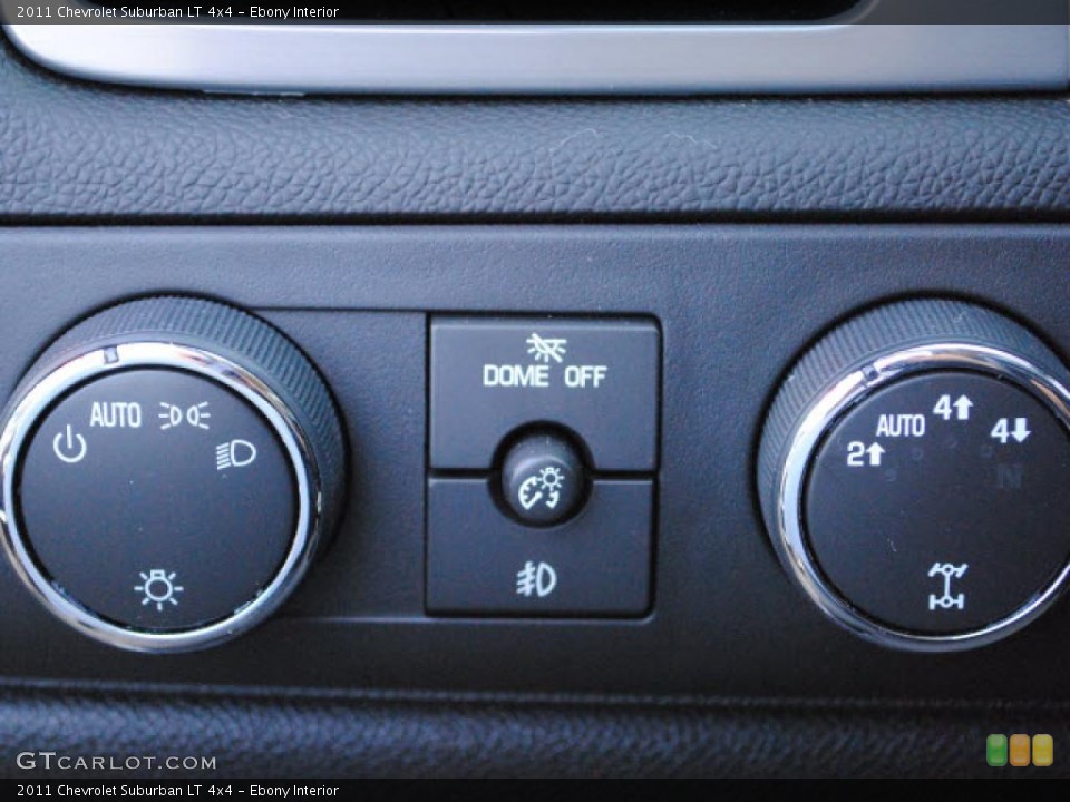 Ebony Interior Controls for the 2011 Chevrolet Suburban LT 4x4 #46534272