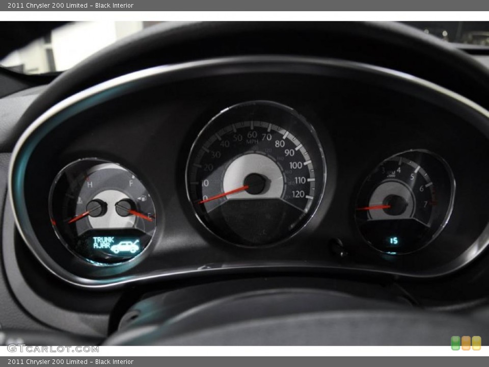 Black Interior Gauges for the 2011 Chrysler 200 Limited #46534416