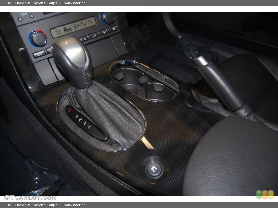 Ebony Interior Transmission for the 2008 Chevrolet Corvette Coupe #46534944