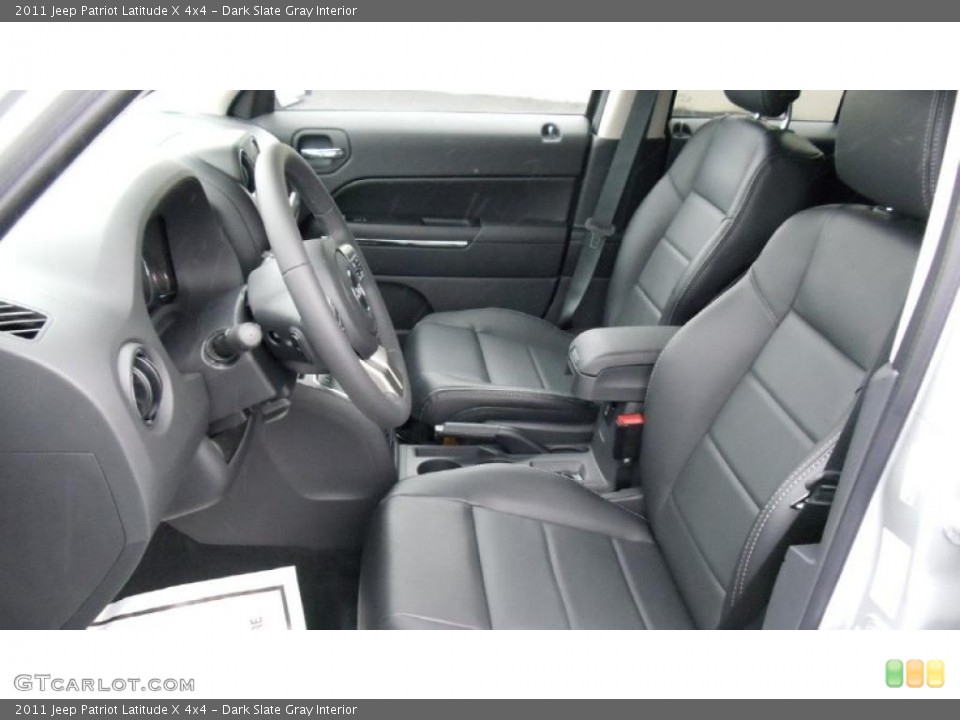 Dark Slate Gray Interior Photo for the 2011 Jeep Patriot Latitude X 4x4 #46537134