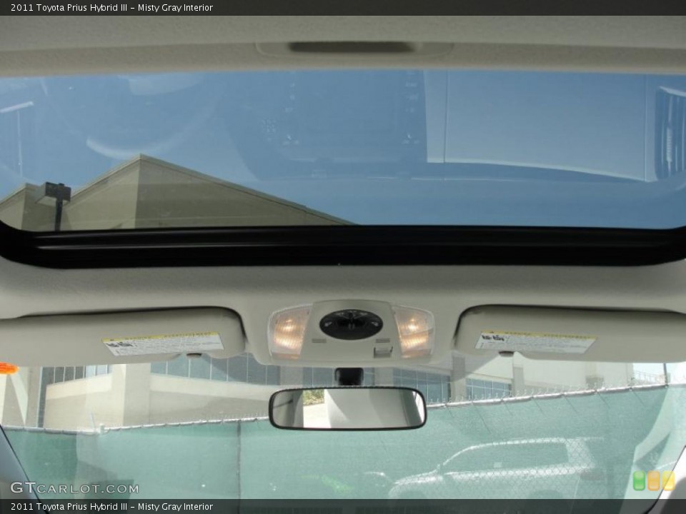 Misty Gray Interior Sunroof for the 2011 Toyota Prius Hybrid III #46537368