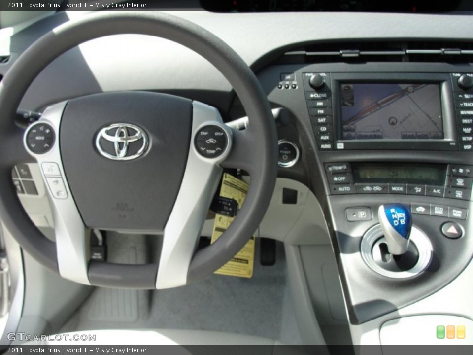 Misty Gray Interior Dashboard for the 2011 Toyota Prius Hybrid III #46537380
