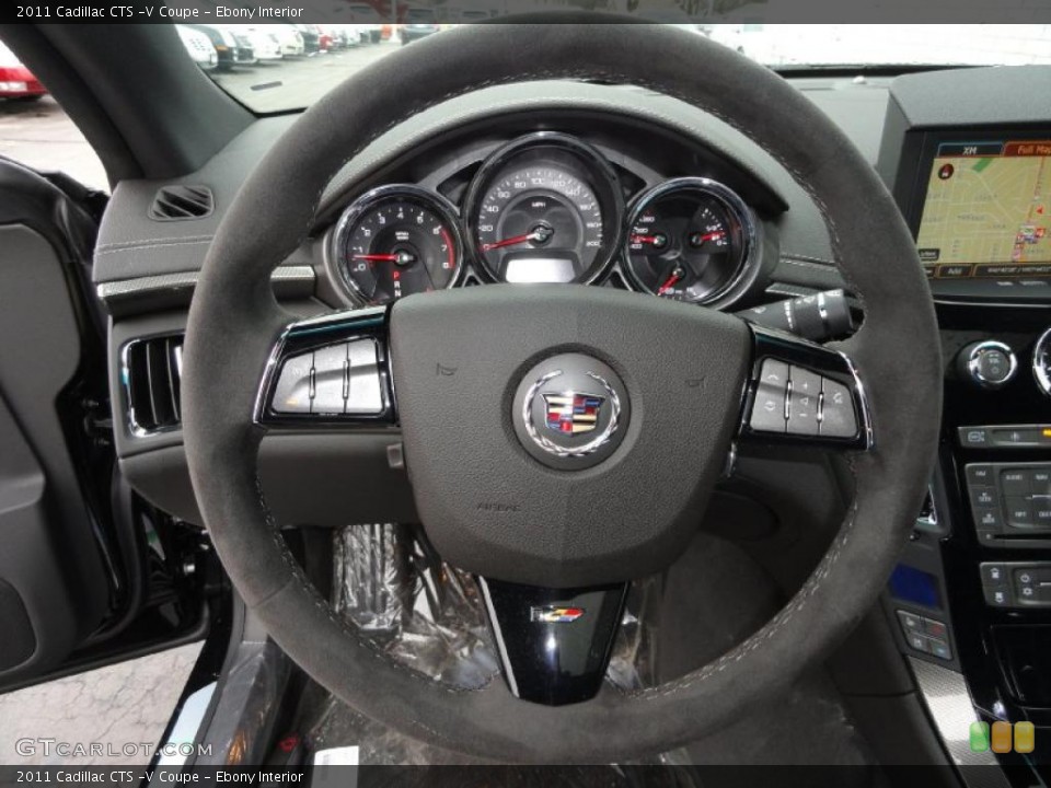 Ebony Interior Steering Wheel for the 2011 Cadillac CTS -V Coupe #46537629