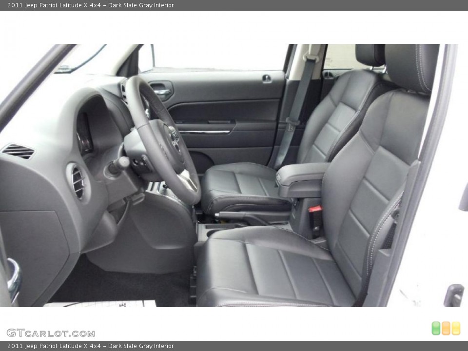 Dark Slate Gray Interior Photo for the 2011 Jeep Patriot Latitude X 4x4 #46537662