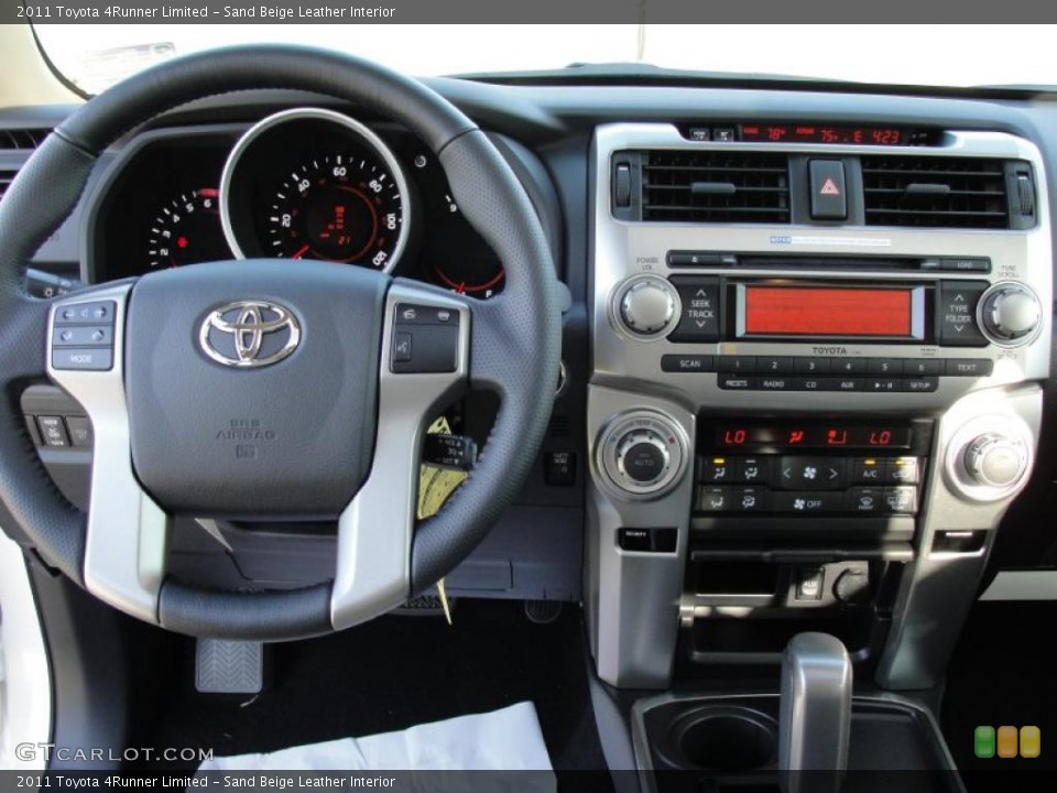 Sand Beige Leather Interior Dashboard for the 2011 Toyota 4Runner Limited #46540371