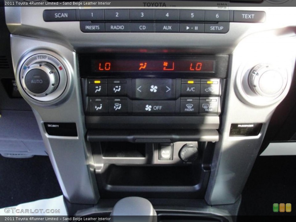 Sand Beige Leather Interior Controls for the 2011 Toyota 4Runner Limited #46540428