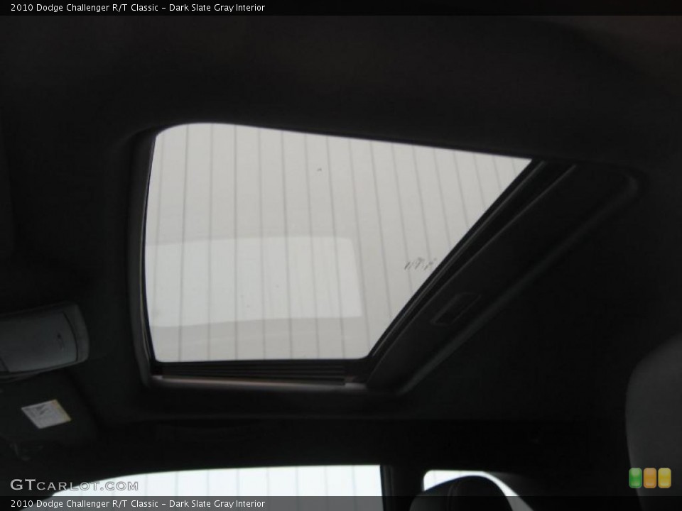 Dark Slate Gray Interior Sunroof for the 2010 Dodge Challenger R/T Classic #46543215