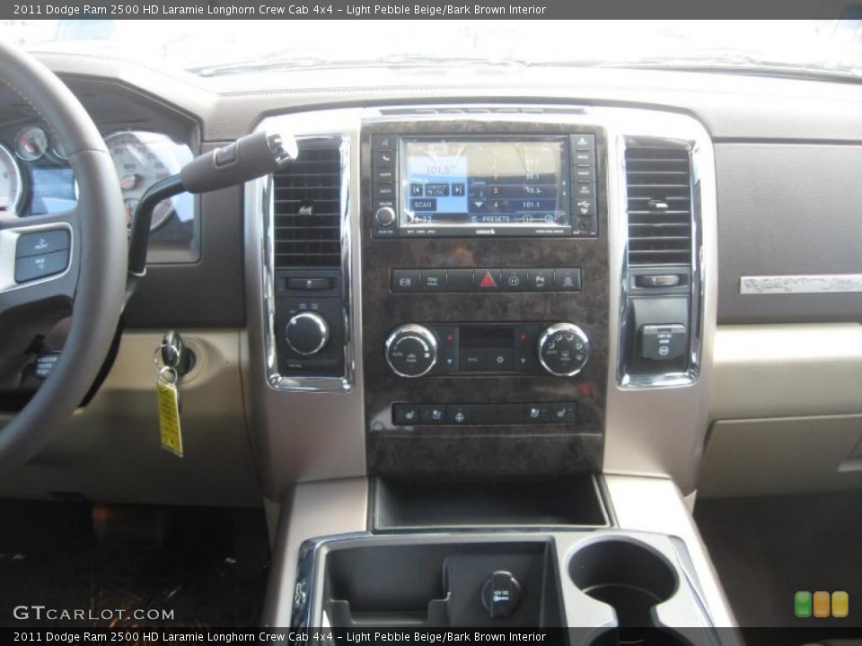 Light Pebble Beige/Bark Brown Interior Dashboard for the 2011 Dodge Ram 2500 HD Laramie Longhorn Crew Cab 4x4 #46543482