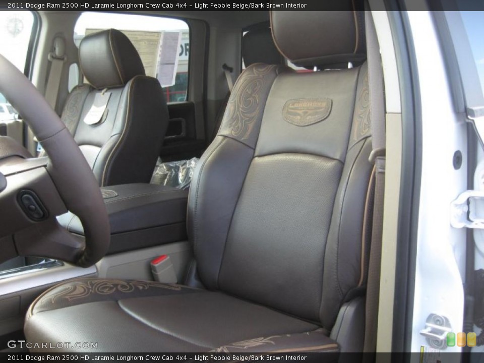 Light Pebble Beige/Bark Brown Interior Photo for the 2011 Dodge Ram 2500 HD Laramie Longhorn Crew Cab 4x4 #46543491