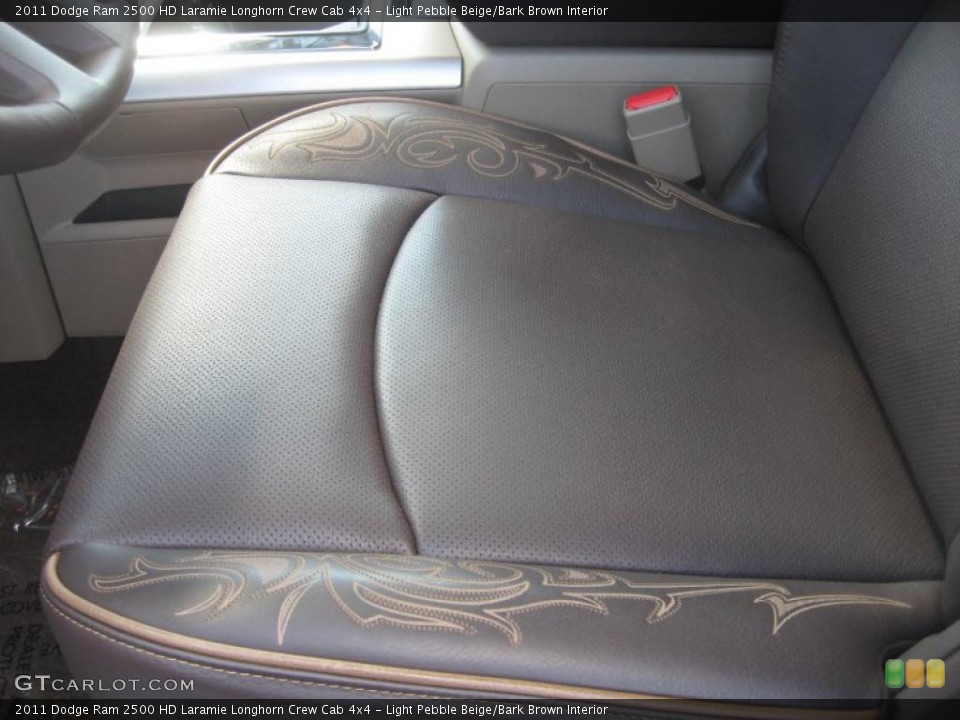 Light Pebble Beige/Bark Brown Interior Photo for the 2011 Dodge Ram 2500 HD Laramie Longhorn Crew Cab 4x4 #46543494