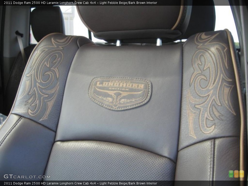 Light Pebble Beige/Bark Brown Interior Photo for the 2011 Dodge Ram 2500 HD Laramie Longhorn Crew Cab 4x4 #46543497