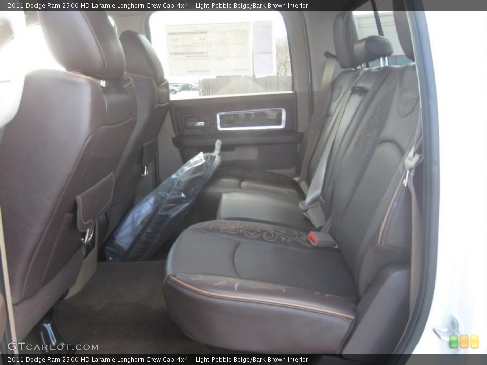 Light Pebble Beige/Bark Brown Interior Photo for the 2011 Dodge Ram 2500 HD Laramie Longhorn Crew Cab 4x4 #46543500