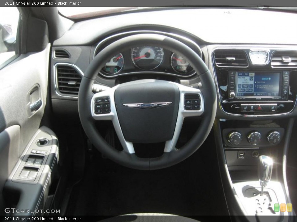 Black Interior Steering Wheel for the 2011 Chrysler 200 Limited #46543659