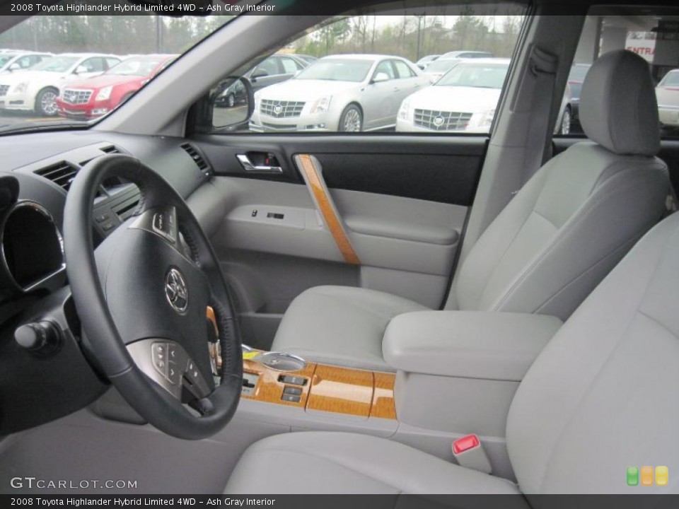 Ash Gray Interior Photo for the 2008 Toyota Highlander Hybrid Limited 4WD #46544343