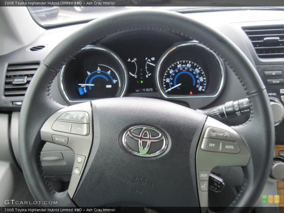 Ash Gray Interior Gauges for the 2008 Toyota Highlander Hybrid Limited 4WD #46544388