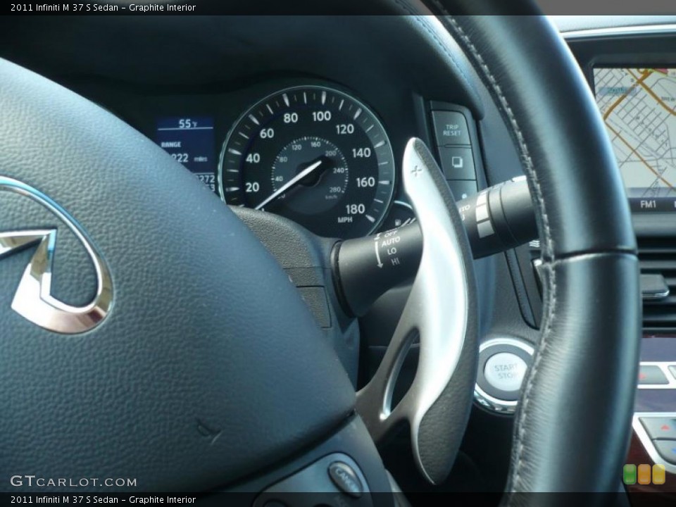 Graphite Interior Controls for the 2011 Infiniti M 37 S Sedan #46546874