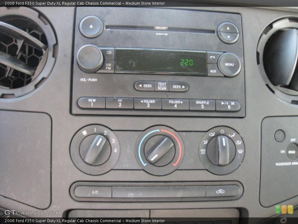 Medium Stone Interior Controls for the 2008 Ford F350 Super Duty XL Regular Cab Chassis Commercial #46547291