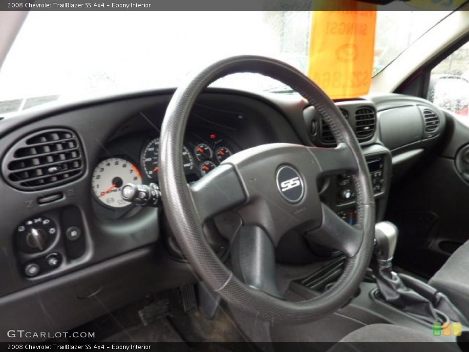 Ebony Interior Steering Wheel for the 2008 Chevrolet TrailBlazer SS 4x4 #46547900