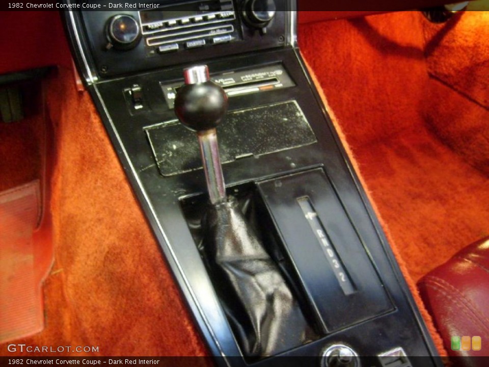 Dark Red Interior Transmission for the 1982 Chevrolet Corvette Coupe #46549142