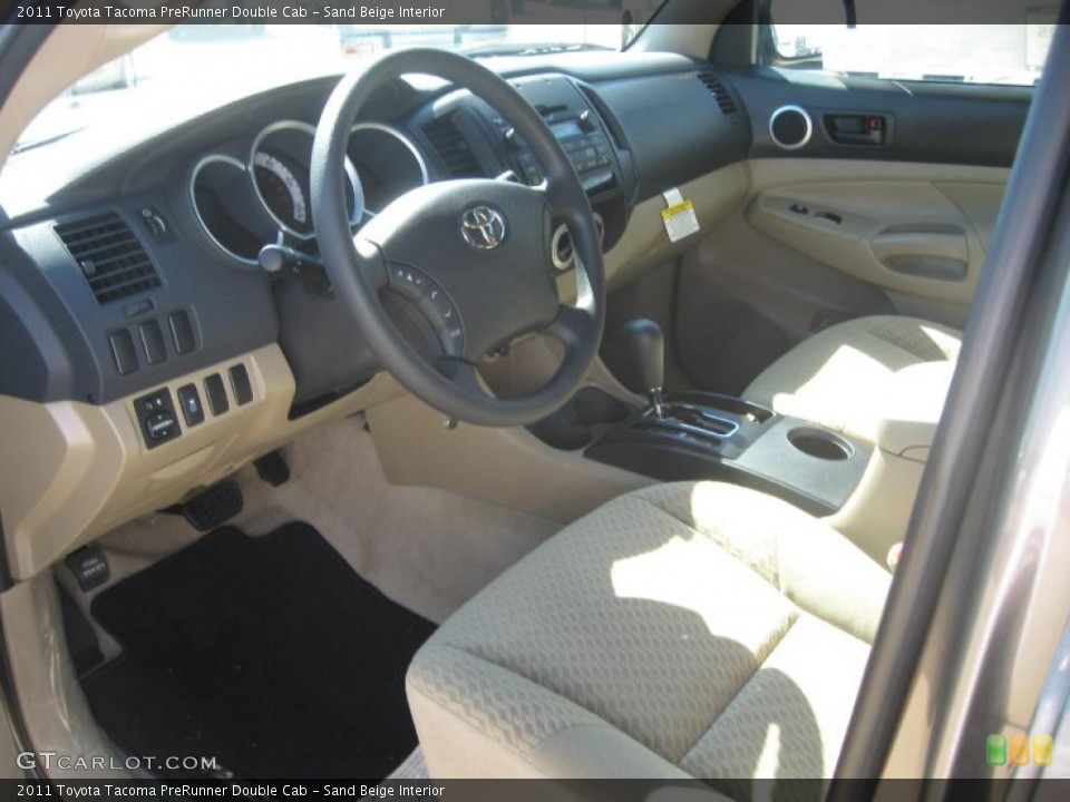 Sand Beige Interior Photo for the 2011 Toyota Tacoma PreRunner Double Cab #46550318