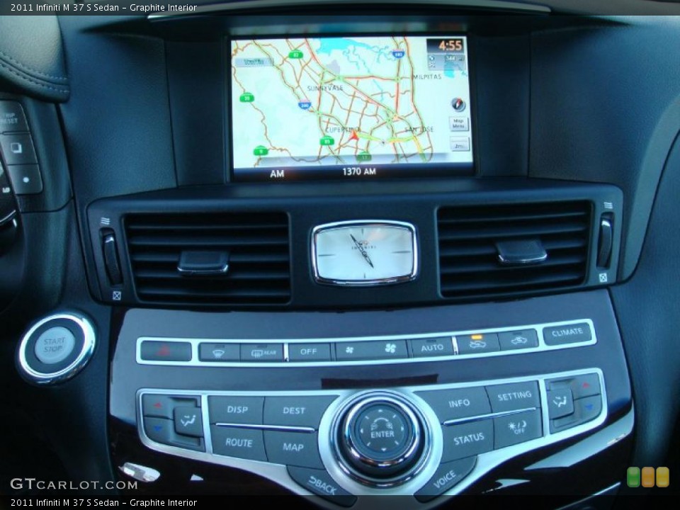 Graphite Interior Navigation for the 2011 Infiniti M 37 S Sedan #46550630