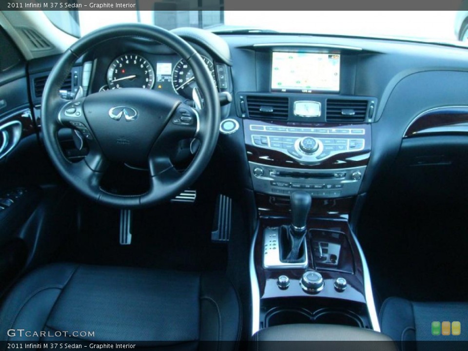 Graphite Interior Dashboard for the 2011 Infiniti M 37 S Sedan #46550690