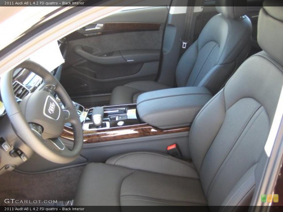 Black Interior Photo for the 2011 Audi A8 L 4.2 FSI quattro #46551203