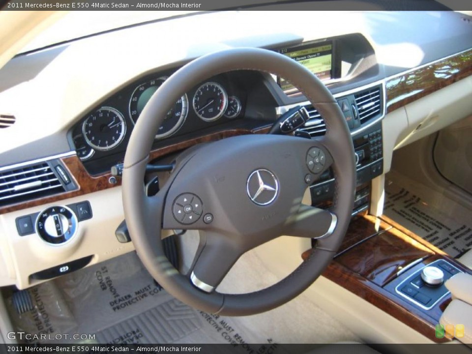 Almond/Mocha Interior Photo for the 2011 Mercedes-Benz E 550 4Matic Sedan #46551332