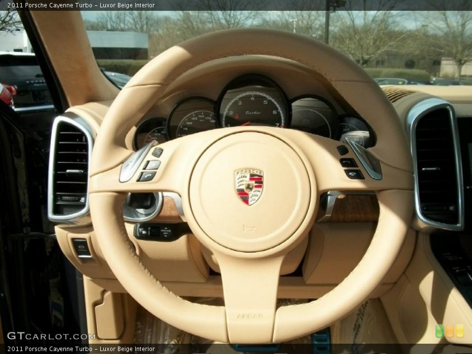 Luxor Beige Interior Steering Wheel for the 2011 Porsche Cayenne Turbo #46551605