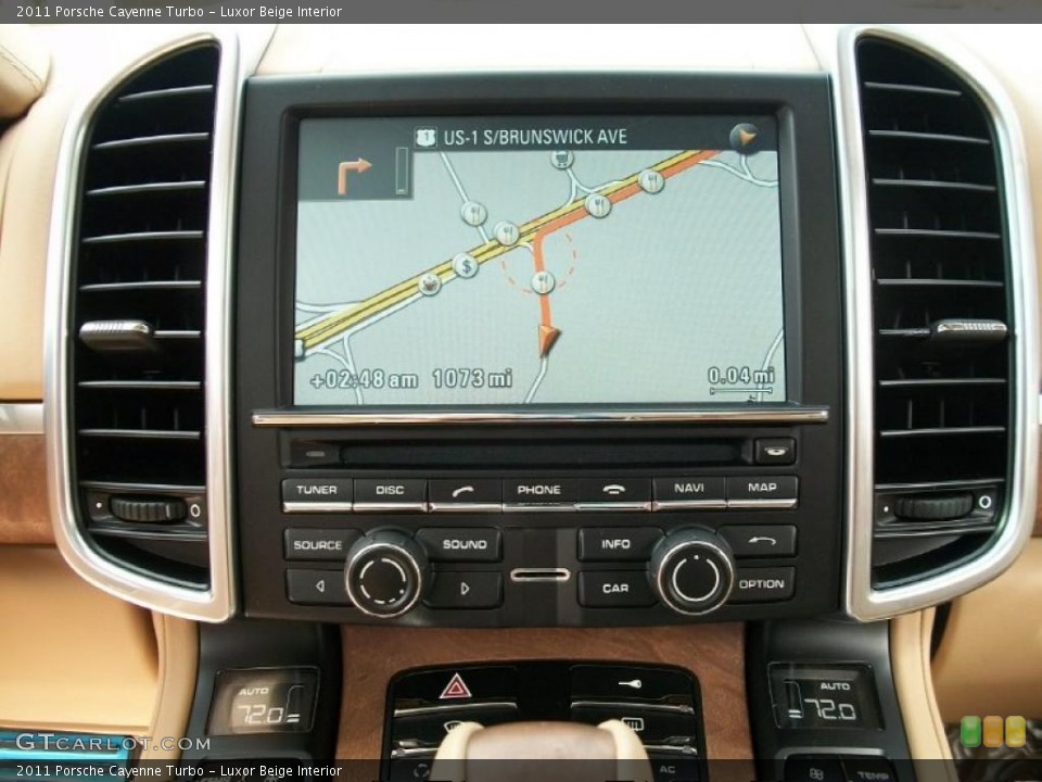 Luxor Beige Interior Navigation for the 2011 Porsche Cayenne Turbo #46551665