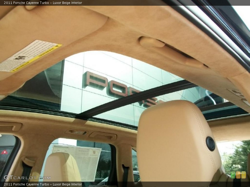Luxor Beige Interior Sunroof for the 2011 Porsche Cayenne Turbo #46551692