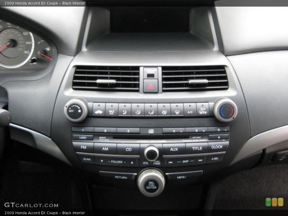 Black Interior Controls for the 2009 Honda Accord EX Coupe #46551959