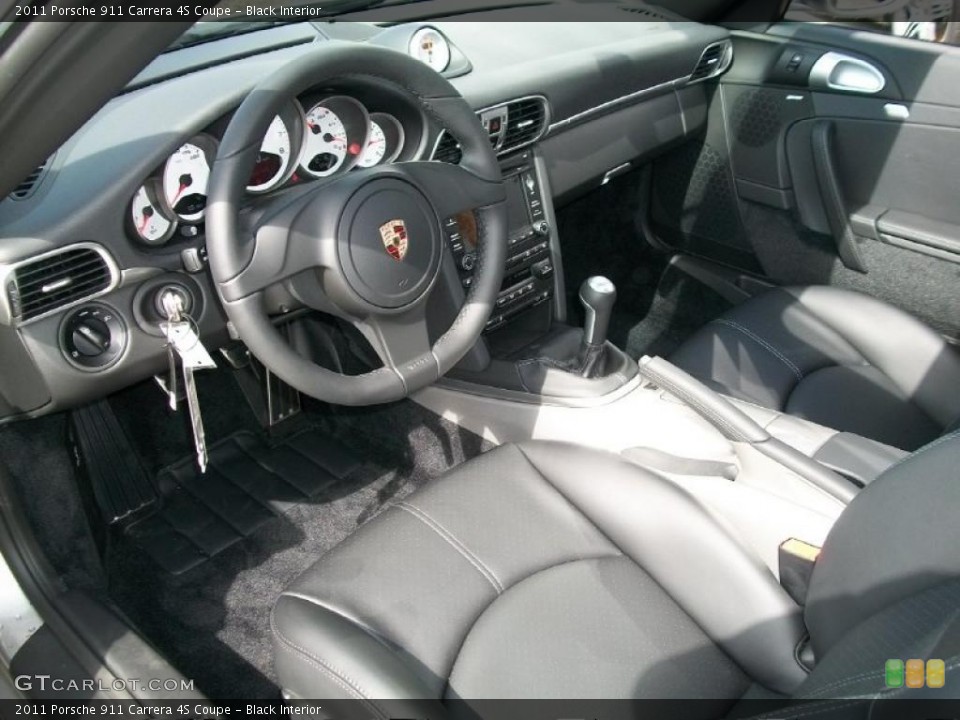 Black Interior Dashboard for the 2011 Porsche 911 Carrera 4S Coupe #46552100