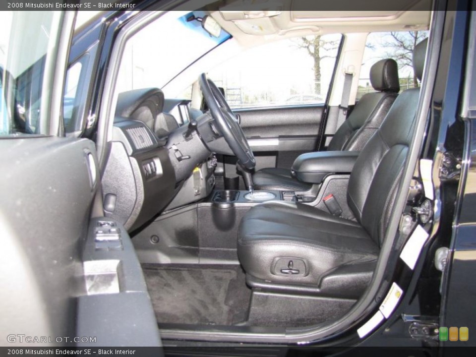 Black Interior Photo for the 2008 Mitsubishi Endeavor SE #46553048