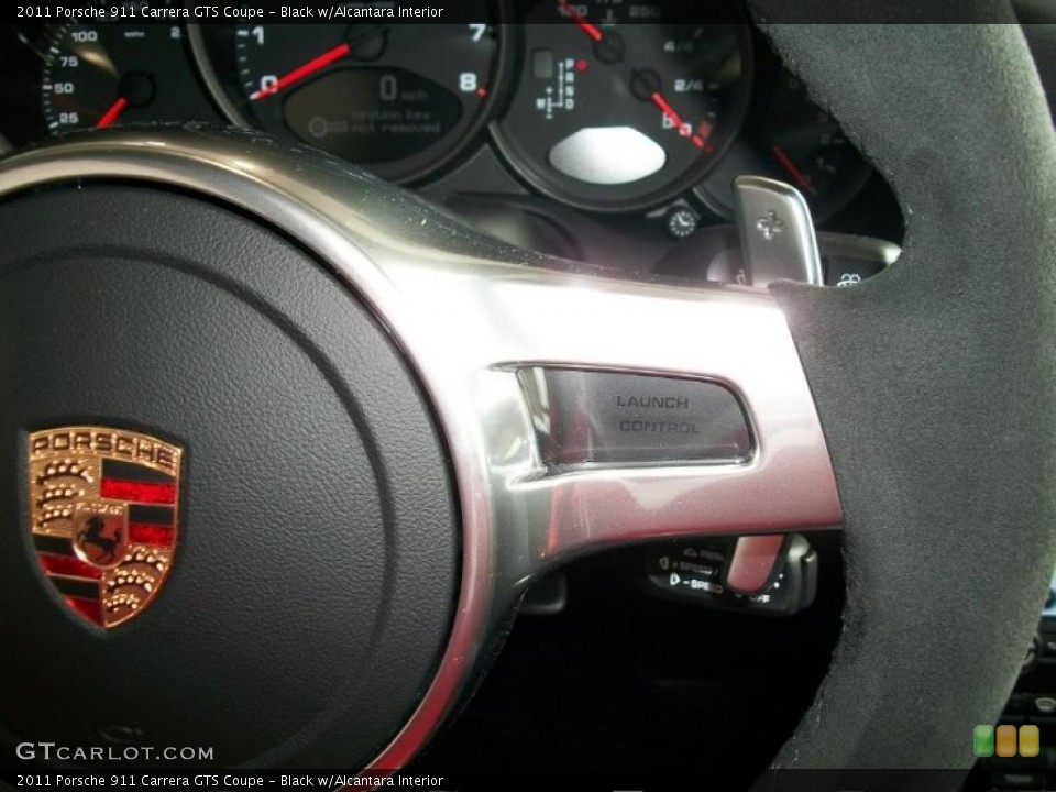 Black w/Alcantara Interior Controls for the 2011 Porsche 911 Carrera GTS Coupe #46553243