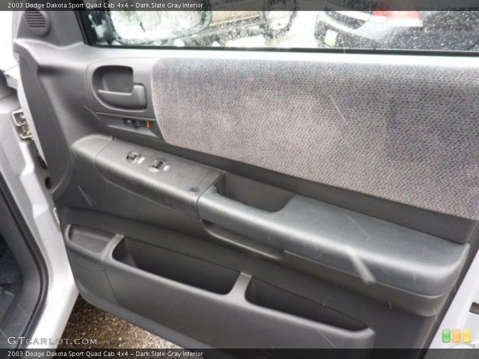Dark Slate Gray Interior Door Panel for the 2003 Dodge Dakota Sport Quad Cab 4x4 #46555592