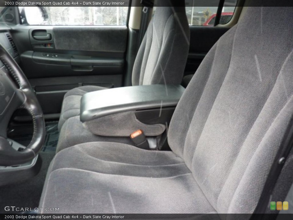 Dark Slate Gray Interior Photo for the 2003 Dodge Dakota Sport Quad Cab 4x4 #46555619
