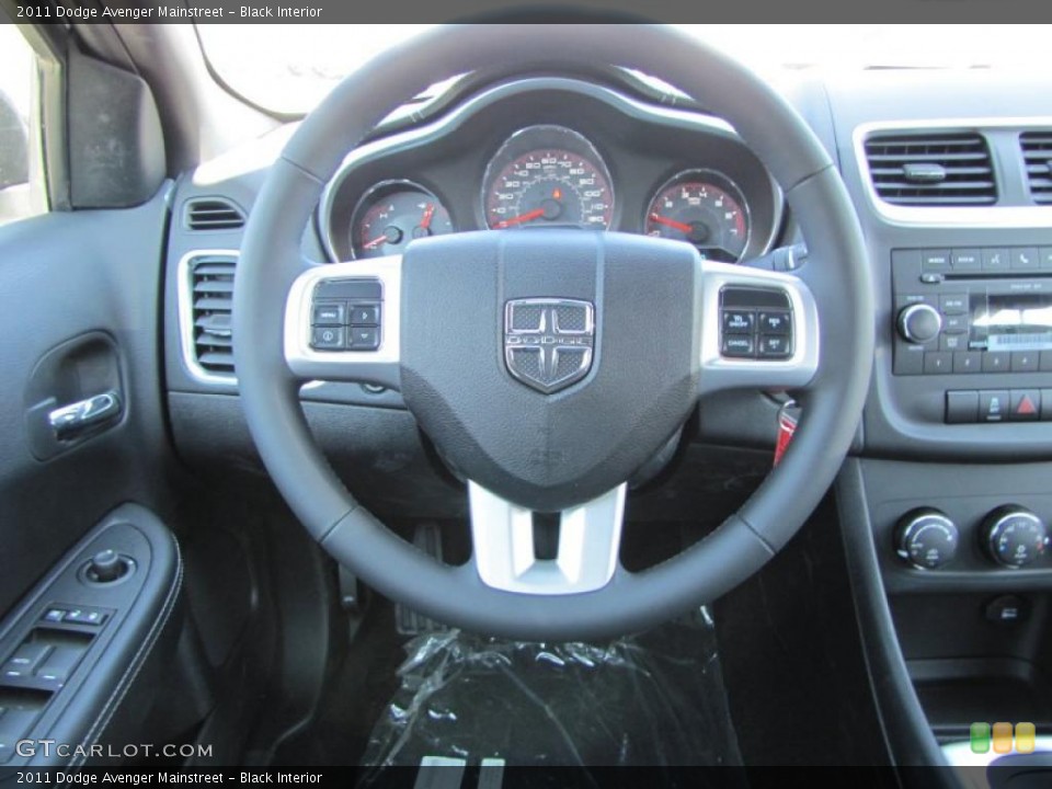 Black Interior Steering Wheel for the 2011 Dodge Avenger Mainstreet #46555631