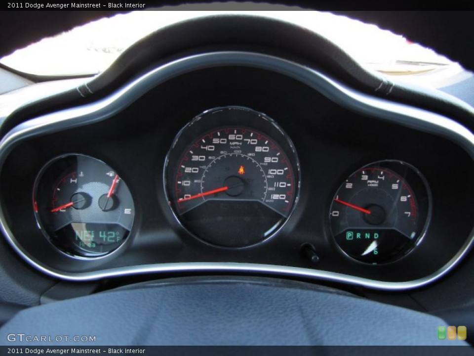 Black Interior Gauges for the 2011 Dodge Avenger Mainstreet #46555640