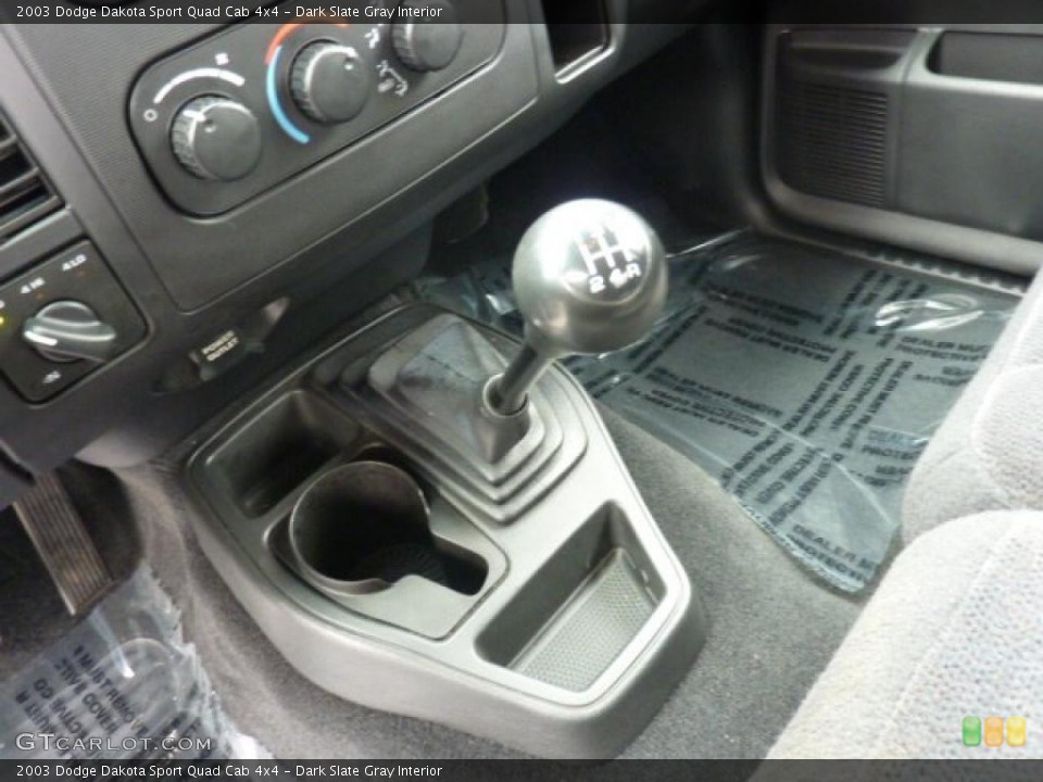 Dark Slate Gray Interior Transmission for the 2003 Dodge Dakota Sport Quad Cab 4x4 #46555679