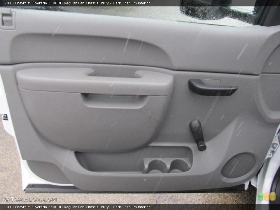 Dark Titanium Interior Door Panel for the 2010 Chevrolet Silverado 2500HD Regular Cab Chassis Utility #46557345