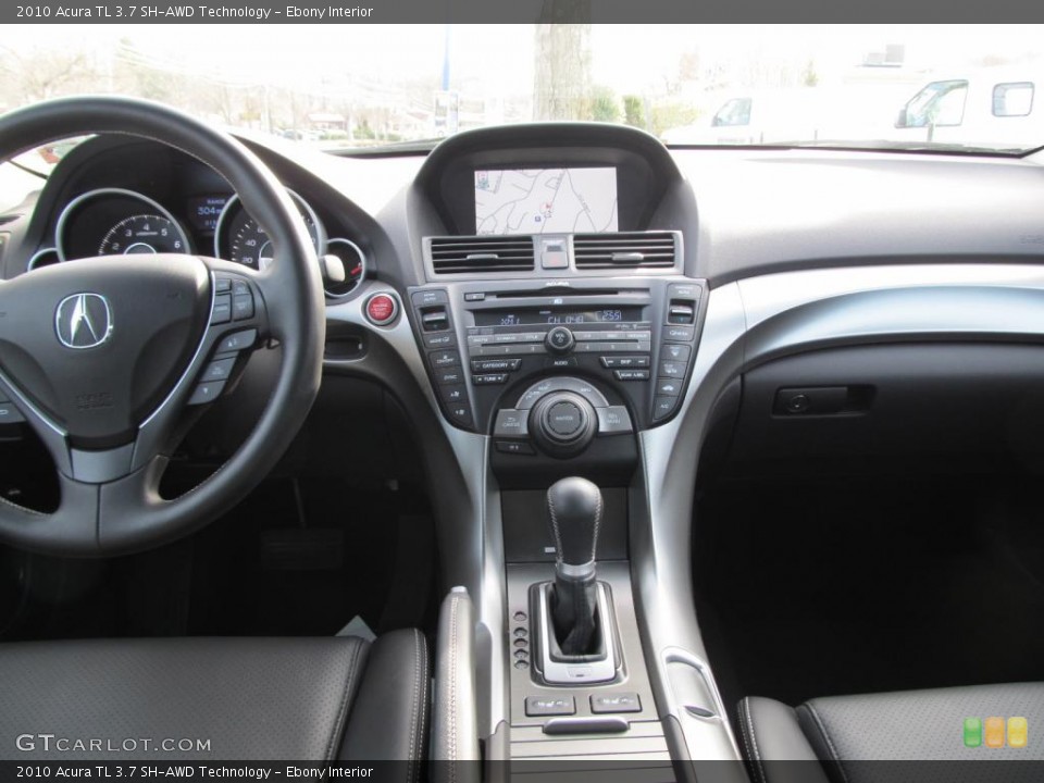 Ebony Interior Dashboard for the 2010 Acura TL 3.7 SH-AWD Technology #46558113