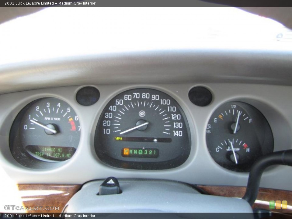 Medium Gray Interior Gauges for the 2001 Buick LeSabre Limited #46558251