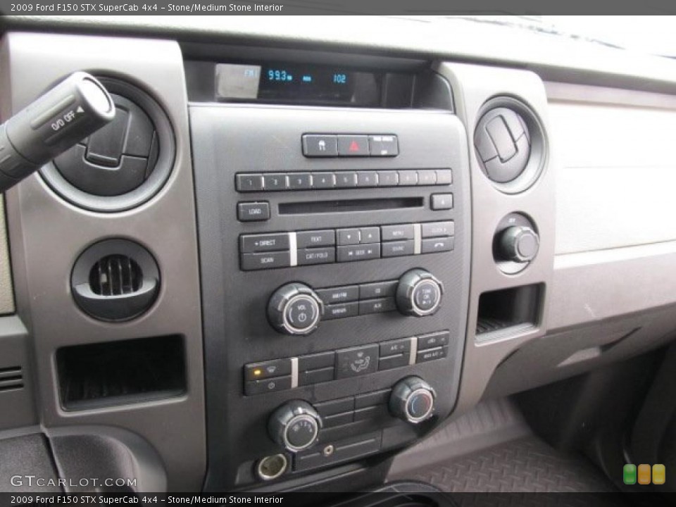 Stone/Medium Stone Interior Controls for the 2009 Ford F150 STX SuperCab 4x4 #46558356