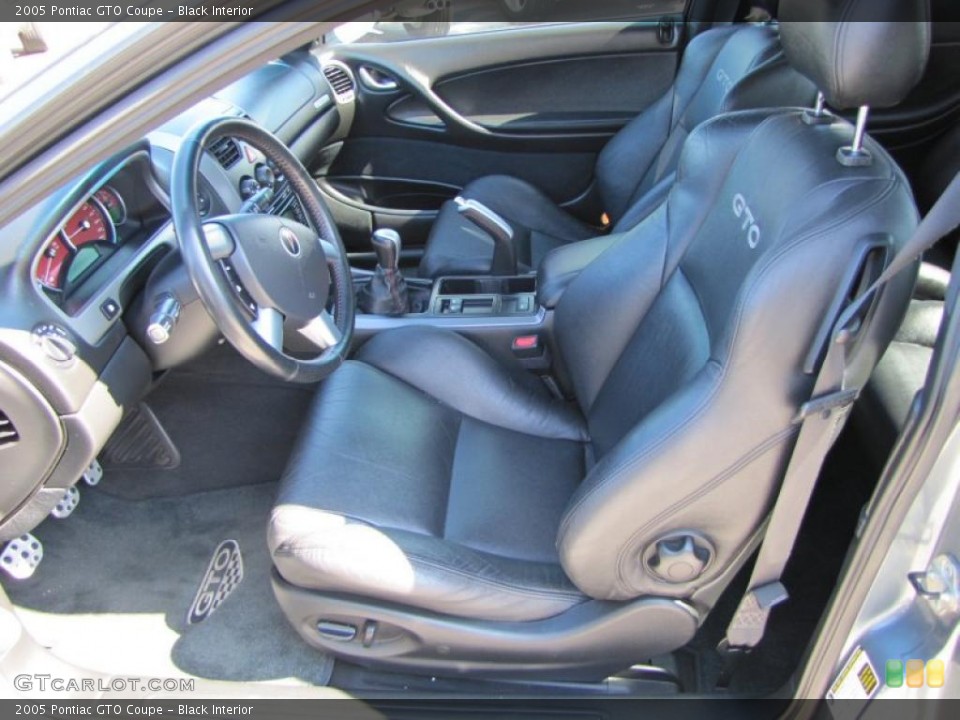 Black Interior Photo for the 2005 Pontiac GTO Coupe #46558791