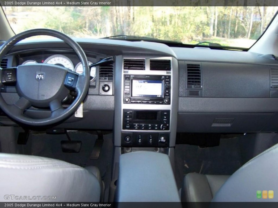 Medium Slate Gray Interior Dashboard for the 2005 Dodge Durango Limited 4x4 #46558797