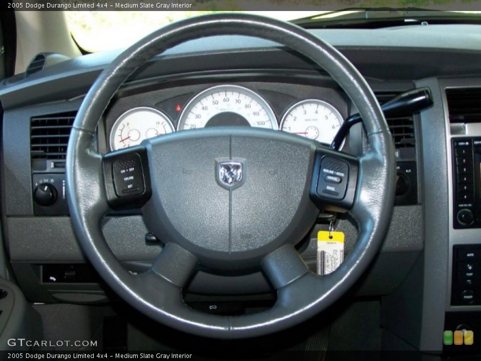 Medium Slate Gray Interior Steering Wheel for the 2005 Dodge Durango Limited 4x4 #46558809