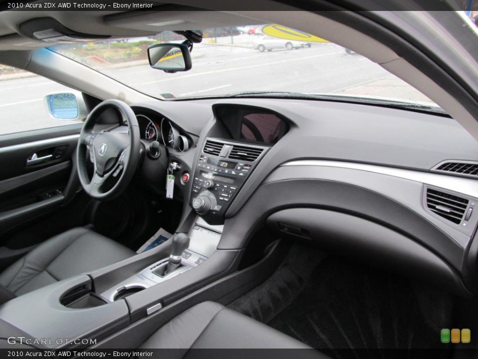 Ebony Interior Dashboard for the 2010 Acura ZDX AWD Technology #46559040