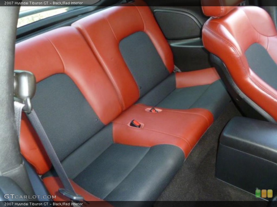 Black/Red Interior Photo for the 2007 Hyundai Tiburon GT #46559508