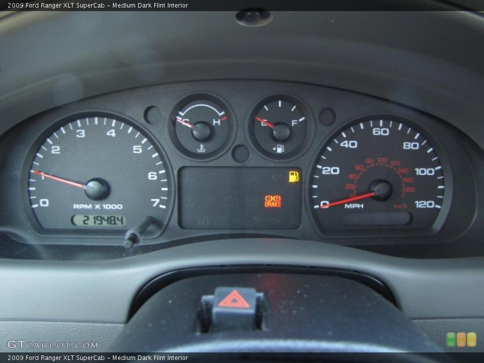 Medium Dark Flint Interior Gauges for the 2009 Ford Ranger XLT SuperCab #46559787